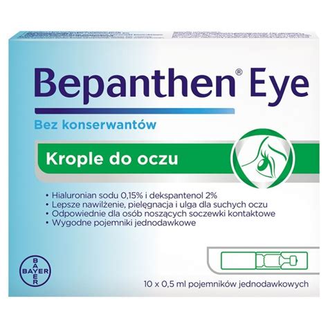 Bepanthen Eye krople do oczu 0 5 ml x 10 pojemników jednodawkowych