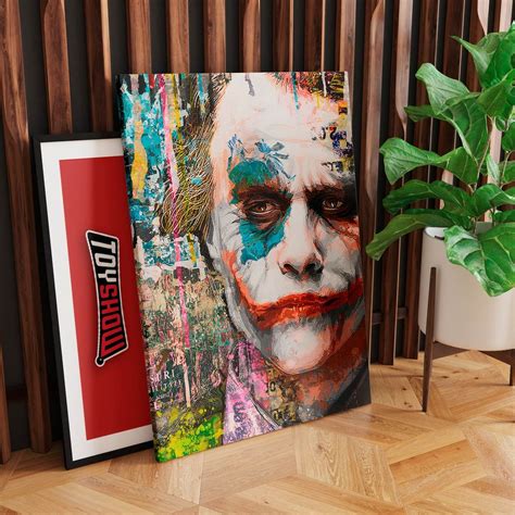 Quadro Canvas Sem Moldura 60x80 Coringa Heath Ledger Batman O Cavaleiro