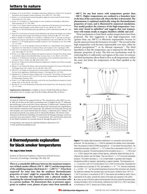 [PDF] A thermodynamic explanation for black smoker temperatures