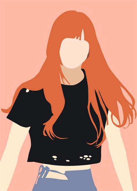 BLACKPINK Lisa Vector Art Line Art Drawings Art Vector Art