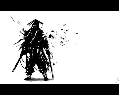 Black and White Samurai Wallpapers - Top Free Black and White Samurai ...