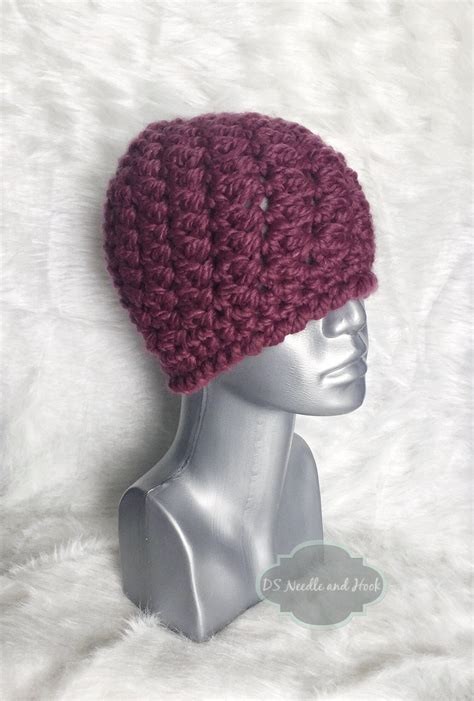 Chunky Crochet Hat Pattern Trendy Crochet Beanie Pattern Etsy