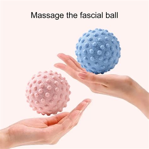 Sioweci Hard Massage Ball With Nubs Spiked Hedgehog Ball Foot Hand Back