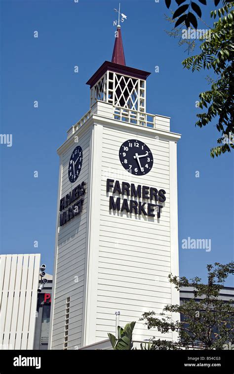 Farmers Market Historic Los Angeles Ca Landmark Tower Tourist