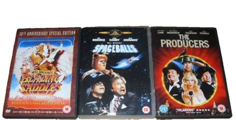 MEL BROOKS COLLECTION 3 DVDs The Producers Blazing Saddles And