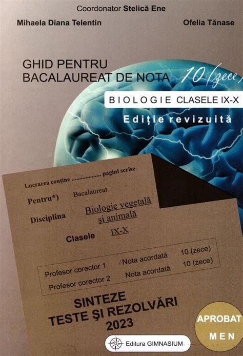 Ghid Pentru Bacalaureat De Nota Clasele Biologie Pdf