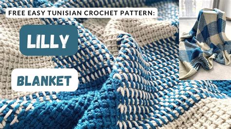 Beautiful Easy Tunisian Crochet Throw Pattern Lilly Blanket Step By