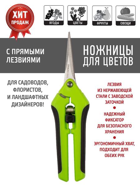 GARDEN SHOW Ножницы для цветов с прямыми лезвиями - купить с доставкой ...