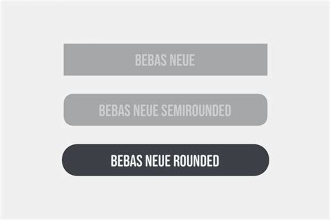 Bebas Neue Rounded Font