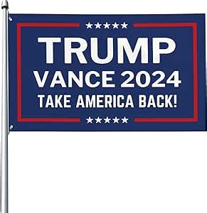 Amazon Trump Vance 2024 Flag 3x5 Blue Donald Trump 2024