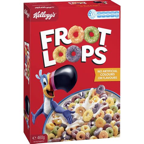 Kelloggs Froot Loops Breakfast Cereal Original Good Source Of Fiber