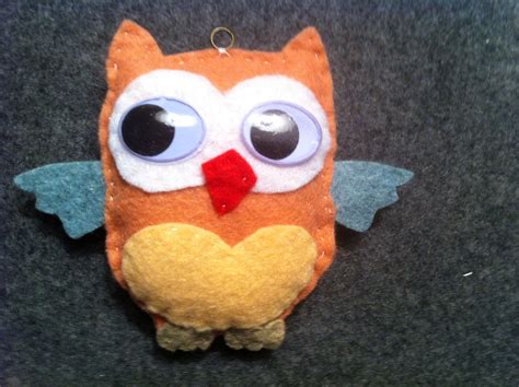 Felt Owl Ornament Felt Owls Handmade Felt Ornament Felt Owl