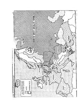 Early Cold War Nato And The Warsaw Pact Outline Map By Chuck Olynyk S