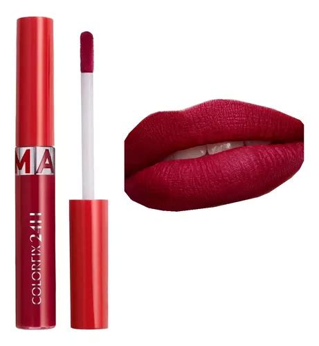 Labial Líquido Tattoo Colorfix Mate 24 H Color Rojo Greeicy Cuotas