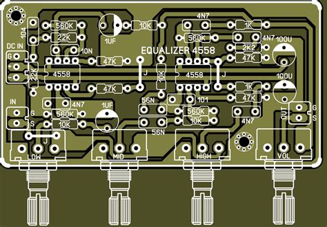 Mini Equalizer Pcb Layout Double Ic 4558 Blogkamarku