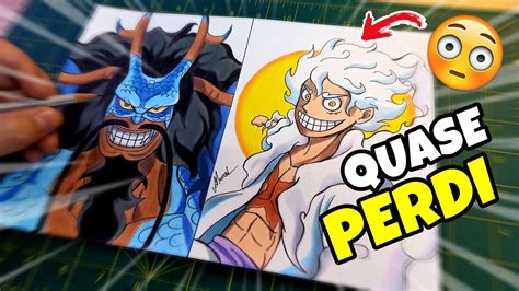 Como Desenhar O Luffy Gear Vs Kaido H Brido Drag O Passo A Passo