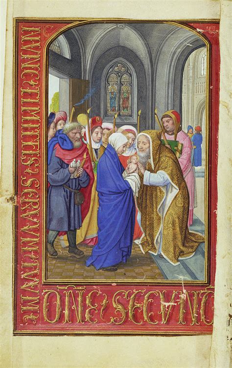 The Presentation In The Temple Simon Bening Flemish Painting By Litz