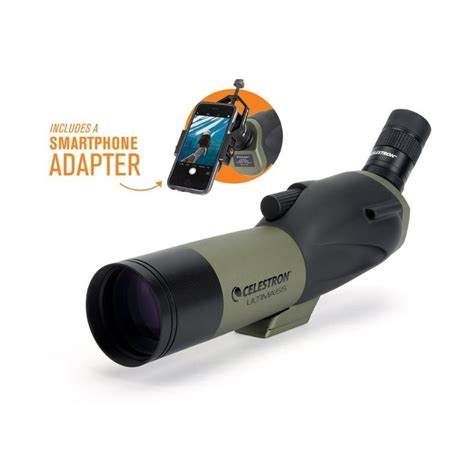 Ultima 65 45 Degree Spotting Scope W Smartphone Adapter