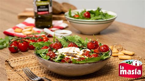 Burrata Con Tomates Cherry Youtube