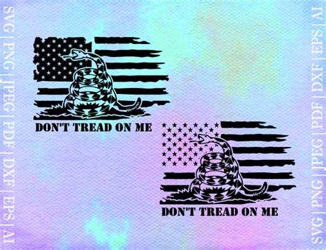 Don T Tread On Me Flag Svg Graphic By Seleart Creative Fabrica