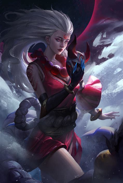 Wallpaper X Px Diana League Of Legends Fantasy Art Magic