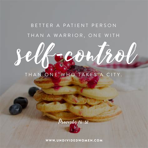 Self Control Fruit Of The Spirit