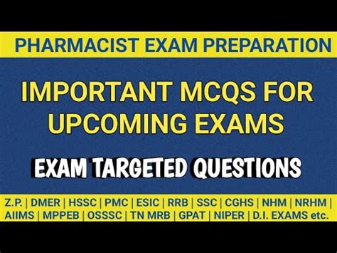 Pharmacist Exam Preparation Aiims Osssc Pmc Hssc Mp Pharmacist