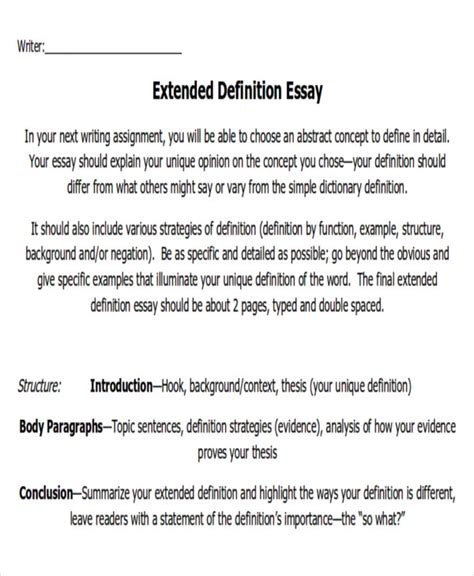 Free 8 Extended Essay Samples In Ms Word Pdf