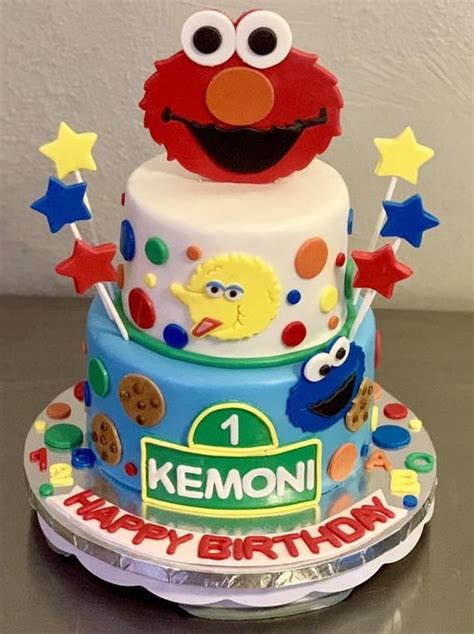 Sesame Street Fondant Cake Kit 2 Etsy Elmo Cake Cake Kit Fondant Cake