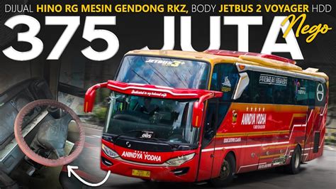 Dijual 375 Juta Nego Dapet Big Bus Hino RG Mesin Gendong RKz Body