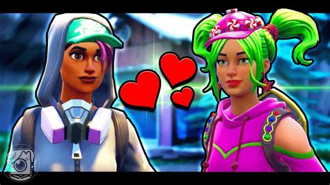 Zoey Falls In Love With Teknique A Fortnite Short Film Youtube