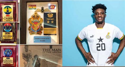 Ghana Armed Forces Honour Kudus Mohammed Player Pledges To Inspire