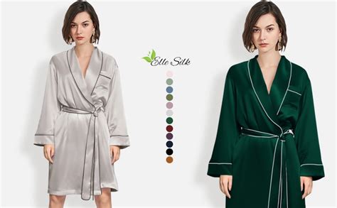 22 Momme Silk Dressing Gowns Luxurious Silk Short Robe