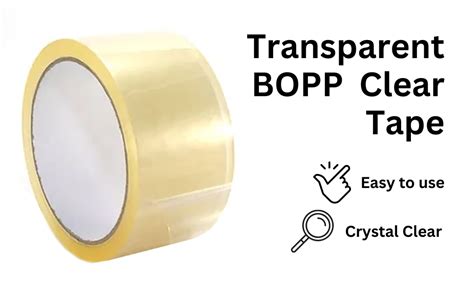 Trendikraft Inch X Meter Pack Of Transparent Bopp Packing Clear