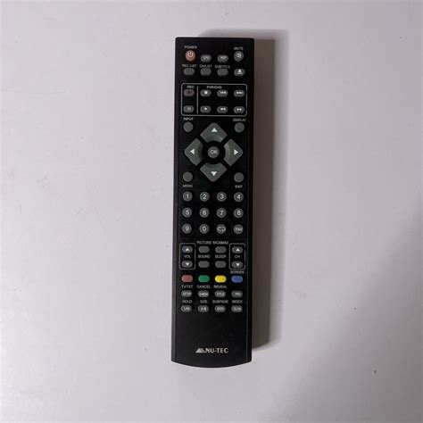 Genuine Nu Tec Remote Control Pvrdvd Player Missing Battery Cover