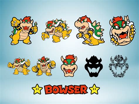 Bowser Svg Bowser Png Monster Svg Super Mario Svg Mario Png