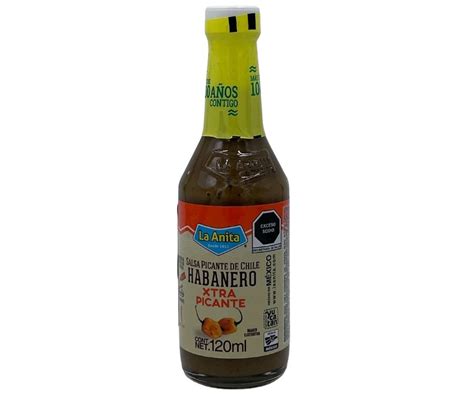 Salsa Picante De Chile Habanero Extra Picante La Anita 120ml Doña Pelos