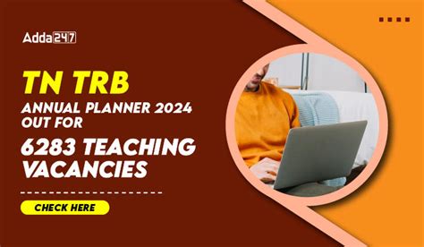 TN TRB Annual Planner 2024 Out TN TRB Exam Calander