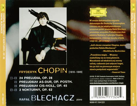 Rafał Blechacz Chopin Preludia 2007 EAC APE Free Download