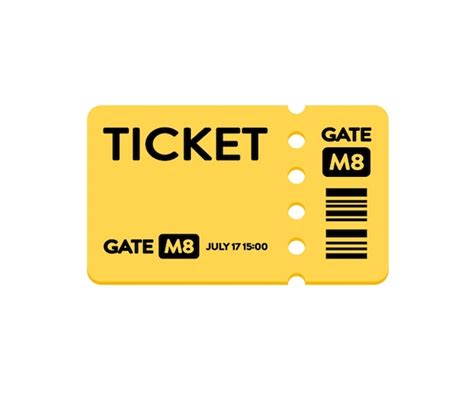 Ticket Vector Geïsoleerde Pictogram Emoji Illustratie Ticket Vector