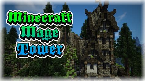 Minecraft Timelapse Tutorial Medieval Mage Tower Youtube