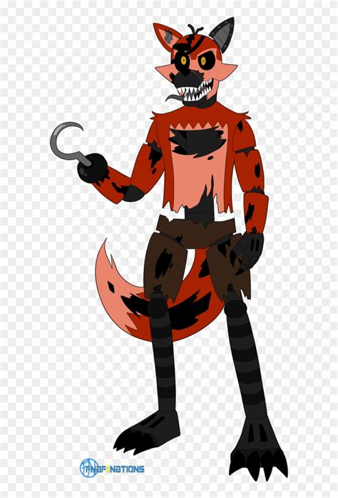 Nightmare Foxy By Fnafnations Fnaf Nightmare Foxy Hd Png Download