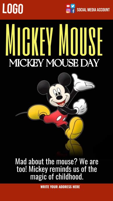 Mickey Mouse Day Template Postermywall