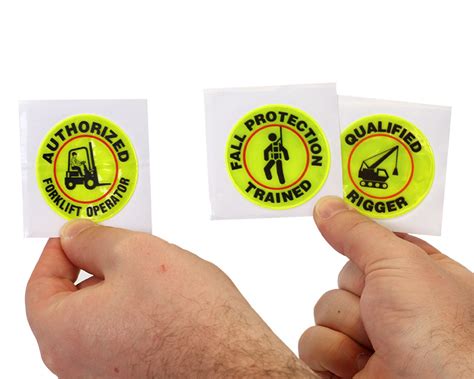 Reflective Safety Hard Hat Labels