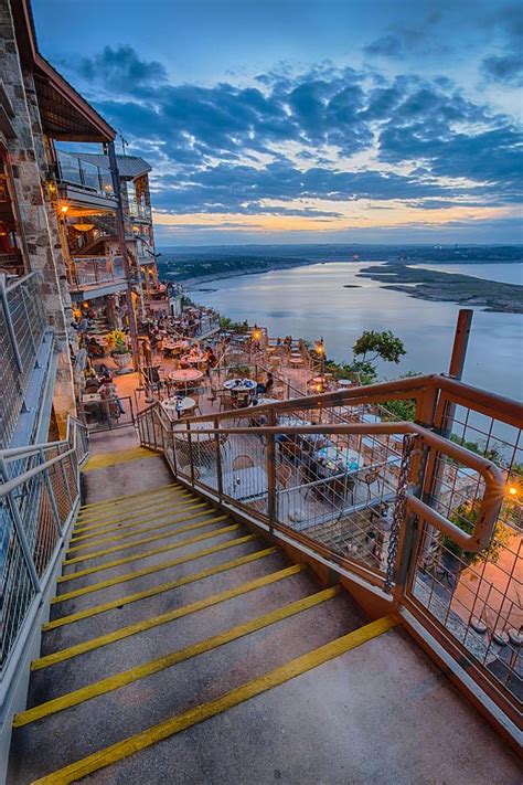 Wide Angle View of The Oasis and Lake Travis - Austin Texas by Silvio ...