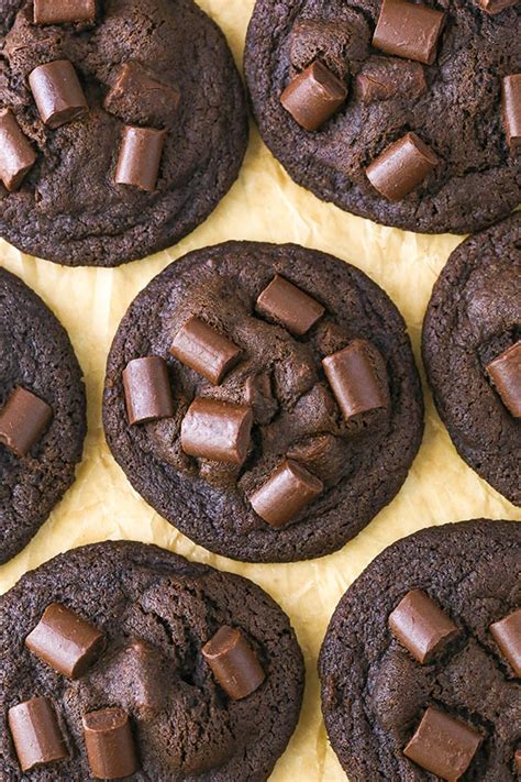 Double Chocolate Chunk Cookies