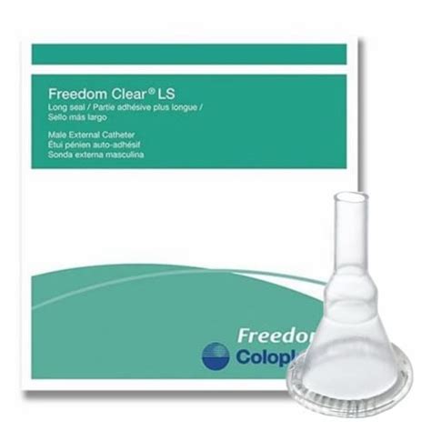 Freedom Clear Ls Silicone Male External Catheter Small 100 Per Box