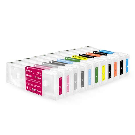 Ocbestjet 700ml PC T8041 T8049 Empty Refillable Ink Cartridge For Epson