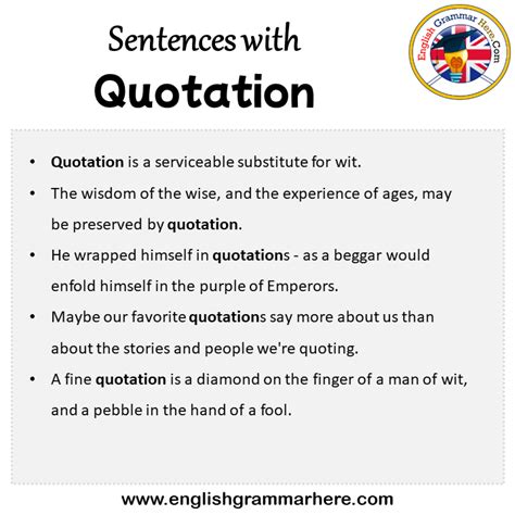 Sentences With Quotation Quotation In A Sentence In English Sentences