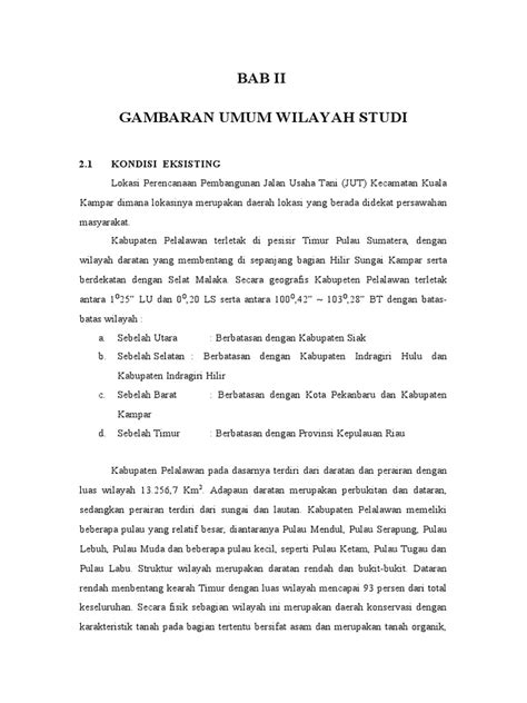 Bab Ii Kecamatan Langgam Pdf